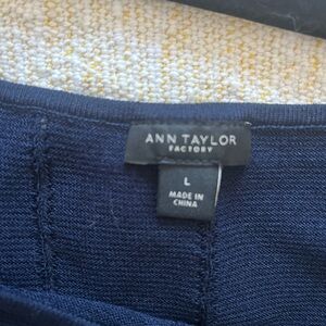 Ann Taylor Deep Blue Knit Top